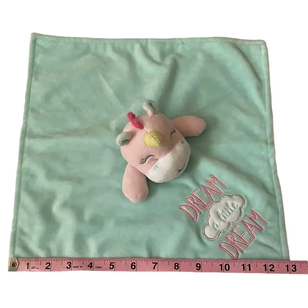 Baby Starter Unicorn Lovey Pink Dream A Little Dream Security Blanket Rattle